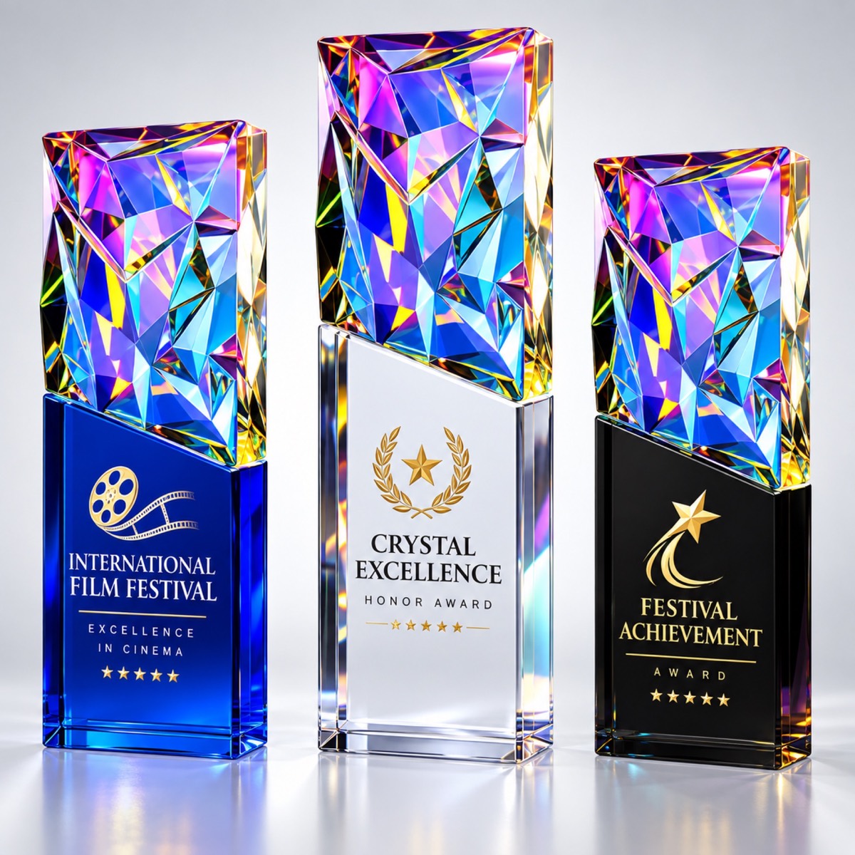 Détail trophée Prism Crystal