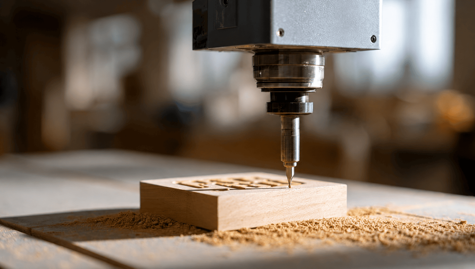 Fraiseuse CNC de précision pour découpe et gravure — atelier WOAW Namur