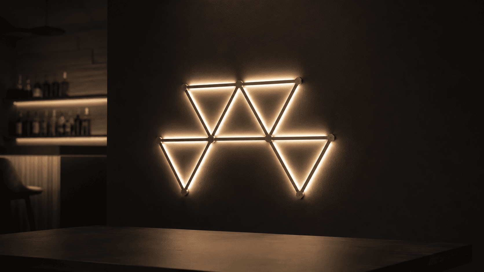 Installation lumineuse dans un lieu professionnel