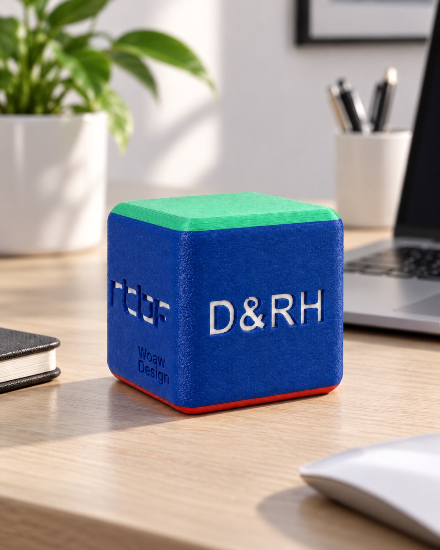 Objet de disponibilité RTBF RH personnalisé par WOAW Design